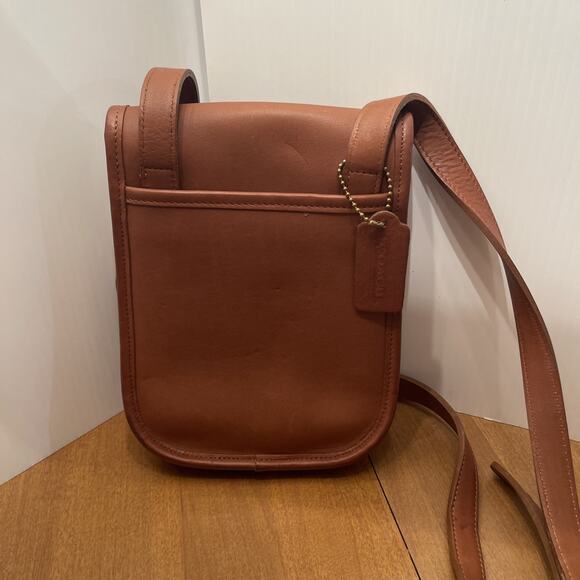 Coach Scooter Sidepack Crossbody Bag British Tan Classic Leather #9978 - Picture 5 of 12